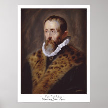 Porträtt av Justus Lipsius Paul Peter Rubens Affischer