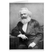 Porträtt av Karl Marx Hälsnings Kort