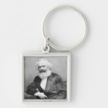 Porträtt av Karl Marx Nyckel Ring