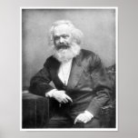 Porträtt av Karl Marx Print