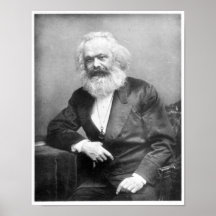Porträtt av Karl Marx Print