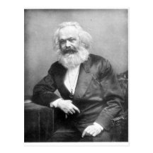 Porträtt av Karl Marx Vykort