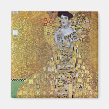 Porträtt av Kvarter-Bauer 2 av Gustav Klimt Magneter För Kylskåp