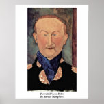 Porträtt av Leon Bakst av Amedeo Modigliani Posters
