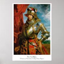 Porträtt av Maximilian mig helig romersk kejsare R Print