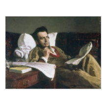 Porträtt av Mikhail Glinka Vykort
