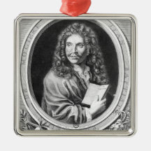 Porträtt av Moliere Julgranskulor
