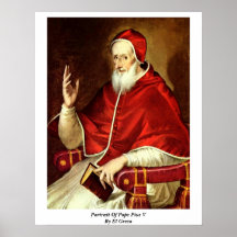 Porträtt av Pope Pius V. Vid El Greco Posters