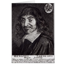 Porträtt av Rene Descartes Hälsningskort