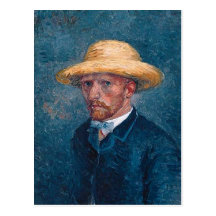Porträtt av Theo Van Gogh, 1887 Vykort