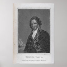 Porträtt av Thomas Paine från volym mig Affischer