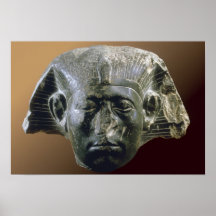 Porträtthuvud av Sesostris III från en sphinx Posters