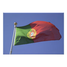 Portugisisk flagga RF) Konstfoto