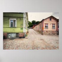 Porvoo Finland gataplats Affisch