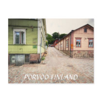 Porvoo Finland gataplats Vykort