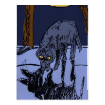 posta wolfy vykort