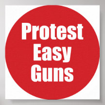 Poster (21" X 21") lätta vapen för protesten Posters