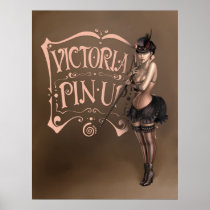 POSTER-/CANVASTRYCK ·,  victorianpinup affischer