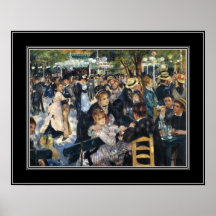 Poster Vintage Konst Le Moulin de la Galette Posters