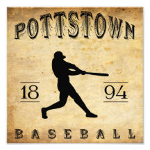 Pottstown Pennsylvania baseball 1894 Fotontryck