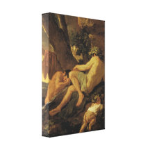Poussin - purifiant dans le Pactole 1626 för Midas Kanvasdukar Med Gallerikvalitet