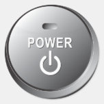 Power knäppas klistermärke