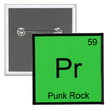 Pr - För kemiinslag för Punk sten rolig utslagspla Knapp