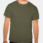 Präglad drake på den kaki- tshirten t-tröjor