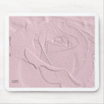 Präglad mjuk rosa ros musmatta