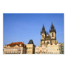 Prague gammal Town i den tjeckiska republiken Fotografiskt Tryck