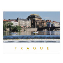 Prague - medborgareTheatre Vykort