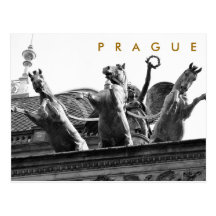 Prague - medborgareTheatre Vykort