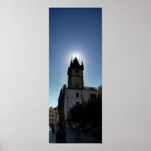 Prague tar tid på torn affisch