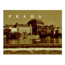 Prague tjeckisk republik vykort