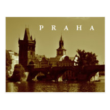Prague tjeckisk republik vykort