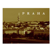 Prague tjeckisk republik vykort