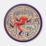 Pre-Columbian mythological djur Kylskåpsnagnet