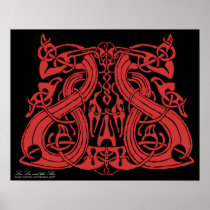 Pre röda Viking, tryck Print