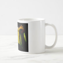Precis en blomma - gul liljablomma 016 kaffe mugg