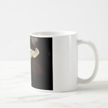 Precis en blomma - vitliljablomma 018 kaffe mugg