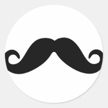precis en mustaschklistermärke