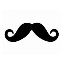 precis en mustaschvykort