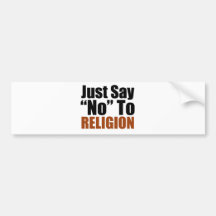 Precis något att säga inte till religionen bildekal