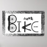 "Precis spårar den cykel" grafitti från det cykeld Affischer