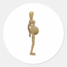 Pregnancy013110 Rund Klistermärke
