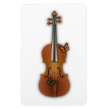 Premium Flexi Magnet Motiv Violine Butterfly