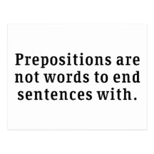 Prepositions Vykort