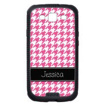 Preppy rosasvartHoundstooth personlig