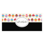 Presentkort för muffinBoutiquestil Rackkort Med Full Färg