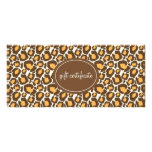 Presentkort för stil för LeopardtryckBoutique Ställkort